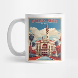 Buenos Aires Argentina Vintage Tourism Poster Mug